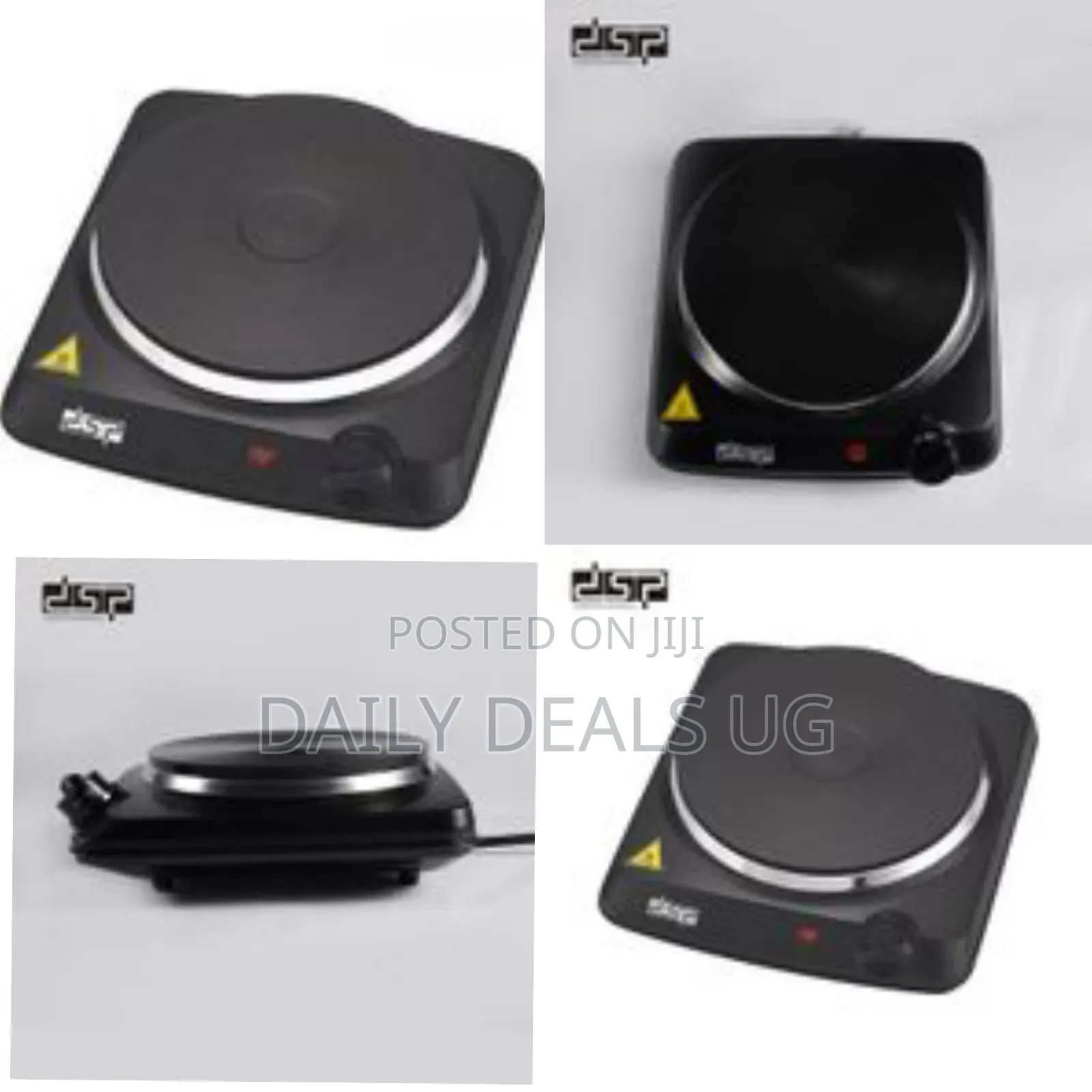 DSP Single Burner Heater Hot Plate With Charging Cable Cooker - Black
