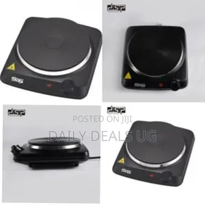 DSP Single Burner Heater Hot Plate With Charging Cable Cooker - Black