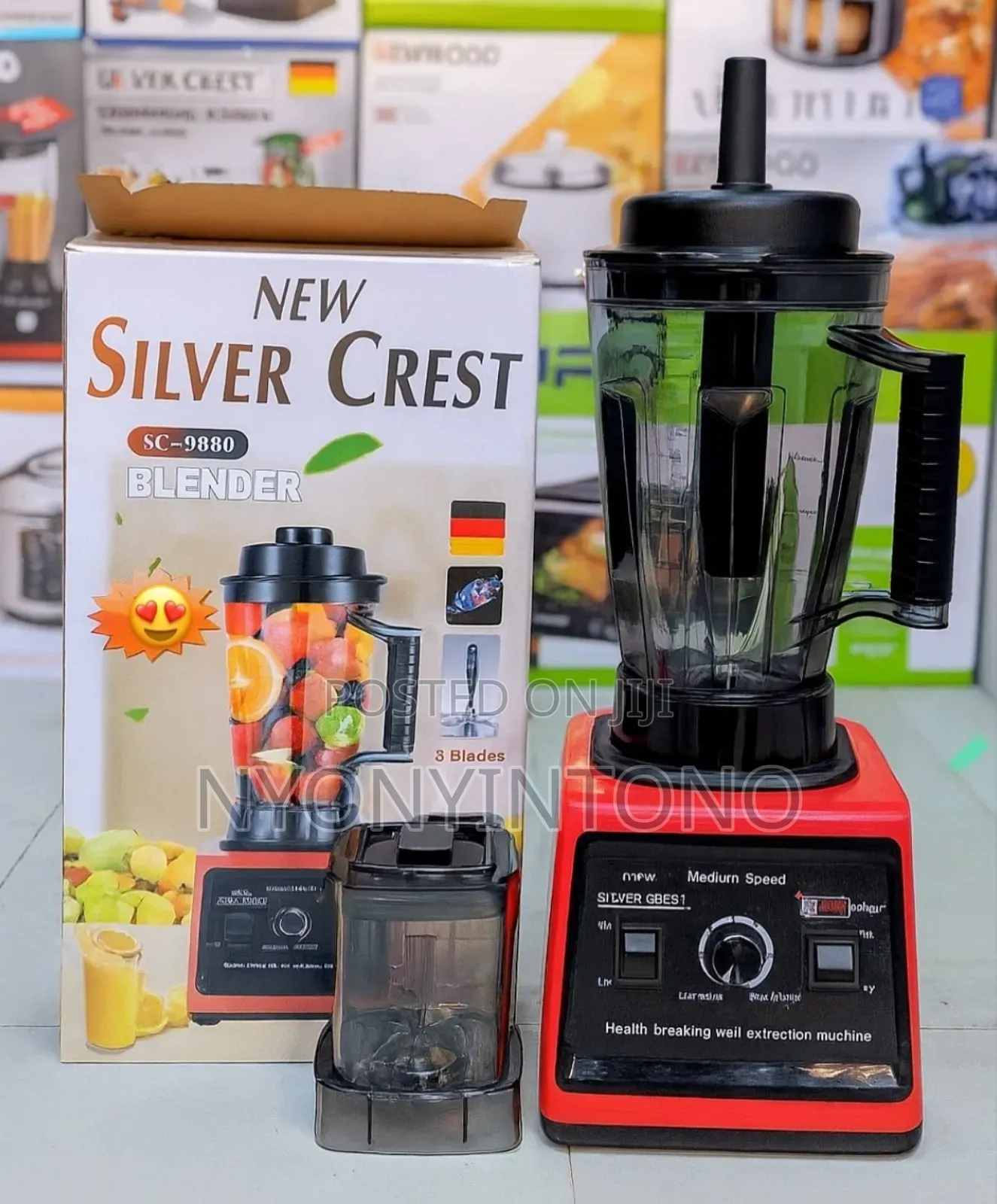 Silver Crest 3liters Heavy Duty Commercial Juice Blender With Grinder
