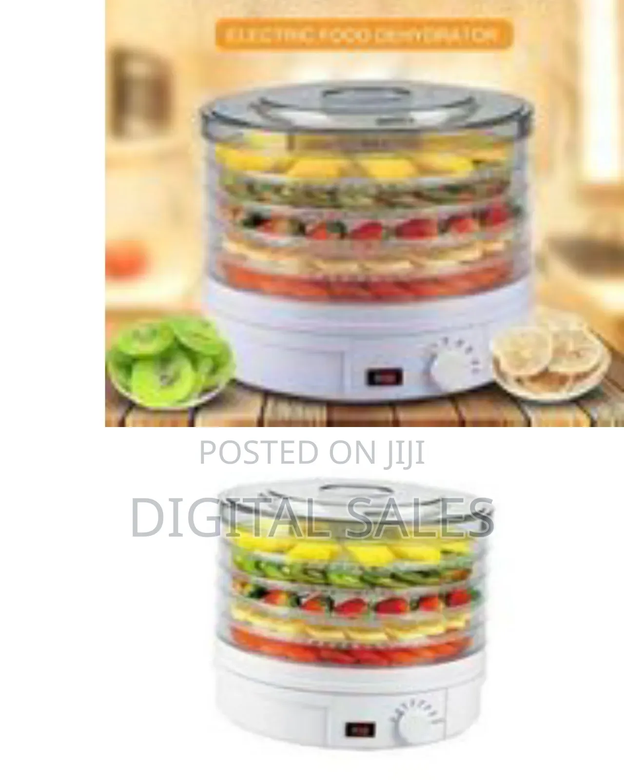 Fruit Vegetable Dehydrator Dryer 5 Layer Trays Adjustable