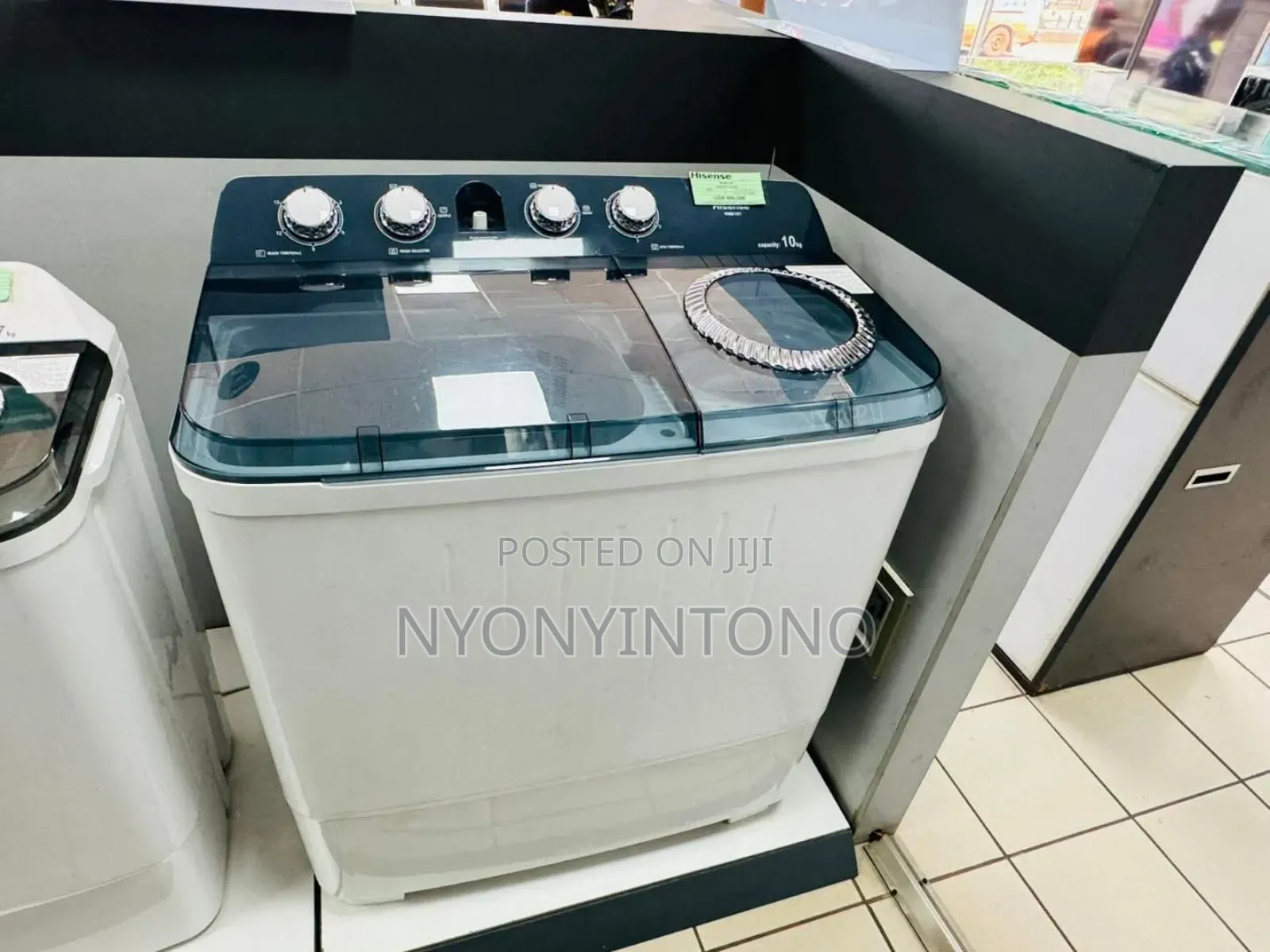 Hisense 10kg Fully Manual Twin Tub Washing Machine