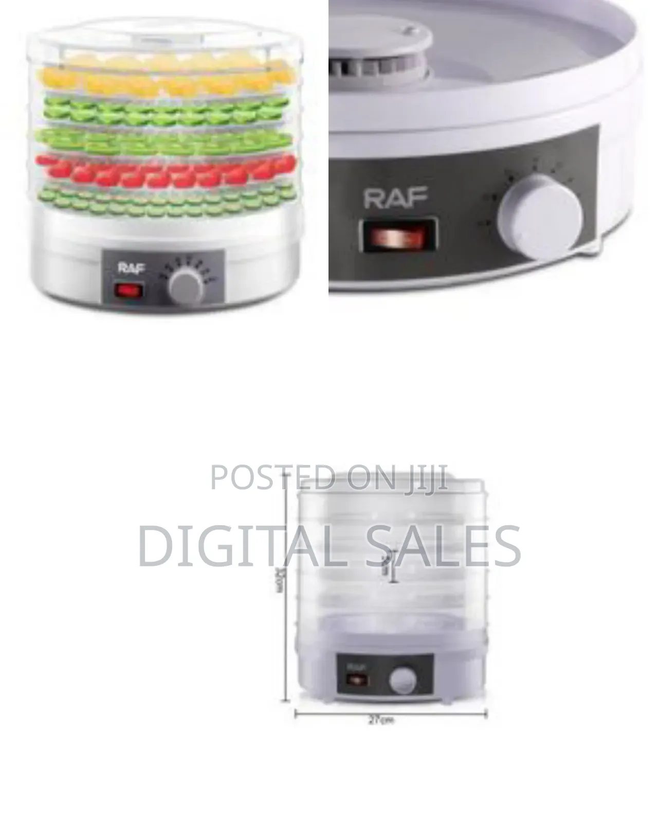Raf Food Dehydrator Machine, Electric Fruit Dryer 5 Trays