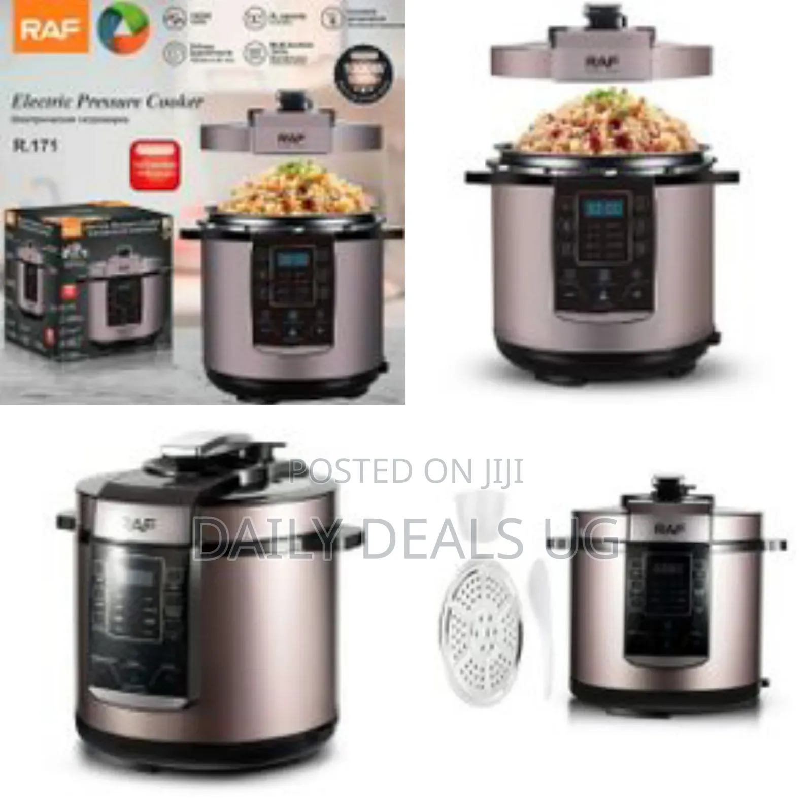 Raf Multifunctional 6l Slow Cooker Smart Programmable Digital Electric