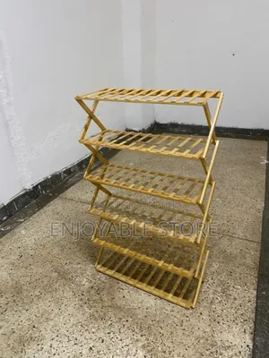 Wooden Foldable Shoe Rack