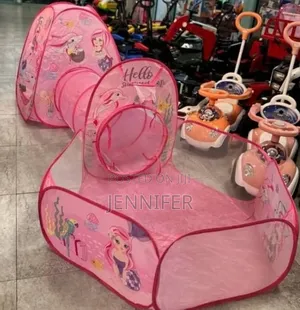 Kids 3-in-1 Play Tent Set With A Castle Tent, A Crawl Tunnel