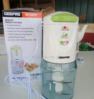Geepas 400w Multi Food Chopper Mini Food Processor|
