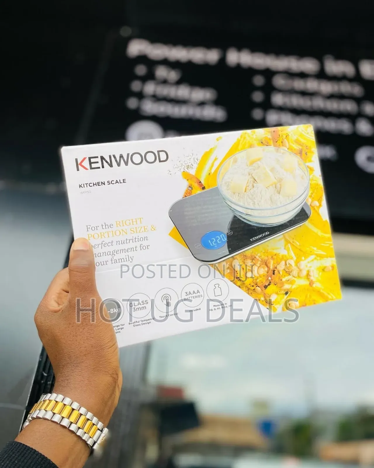 Kenwood Digital Kitchen Scale White1g-8kg
