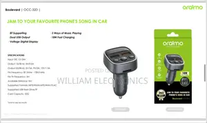 Oraimo Car Bluetooth Charger 18w