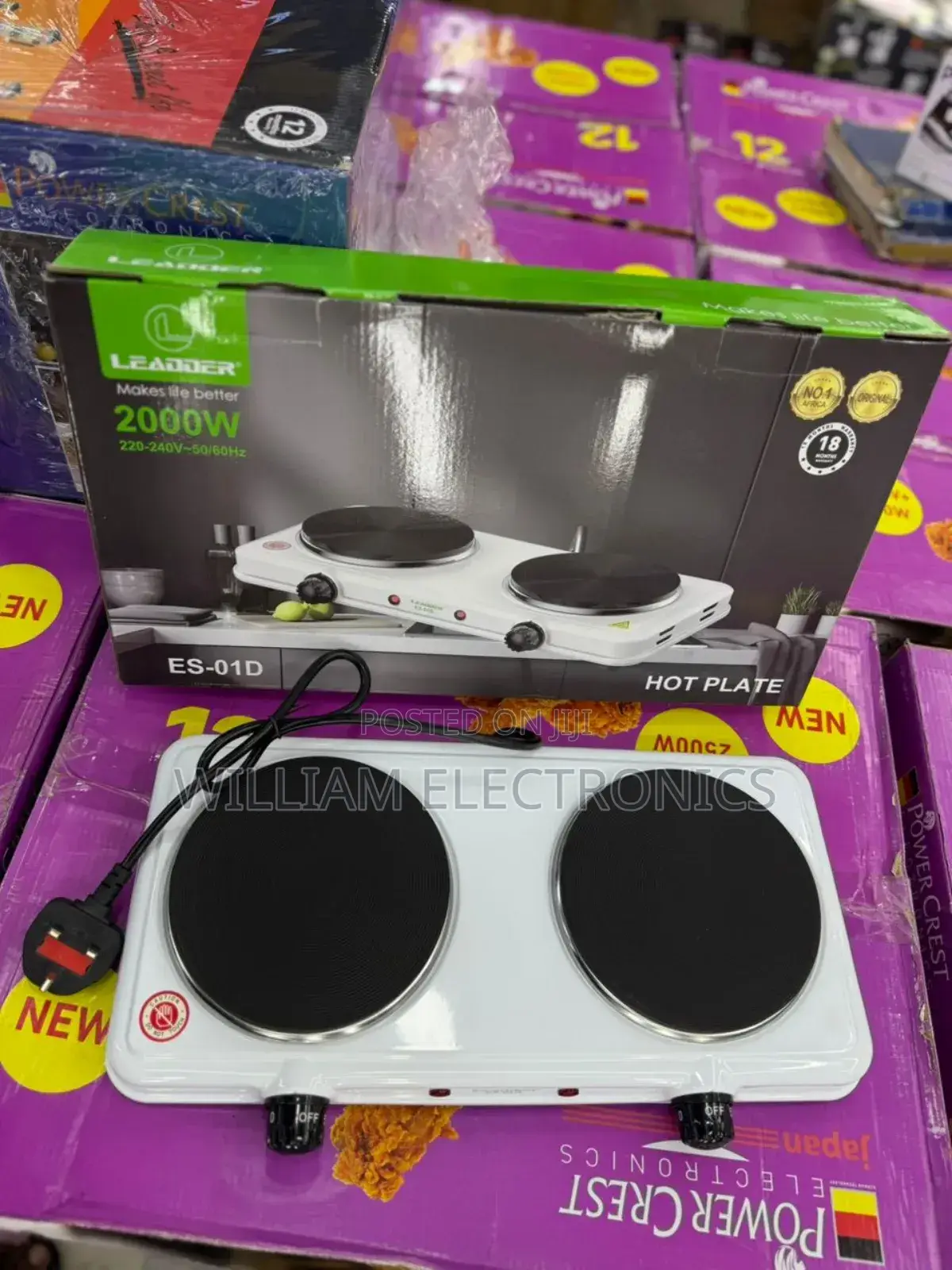 Leaddear Double Solid Hot Plate/Double Hotplate