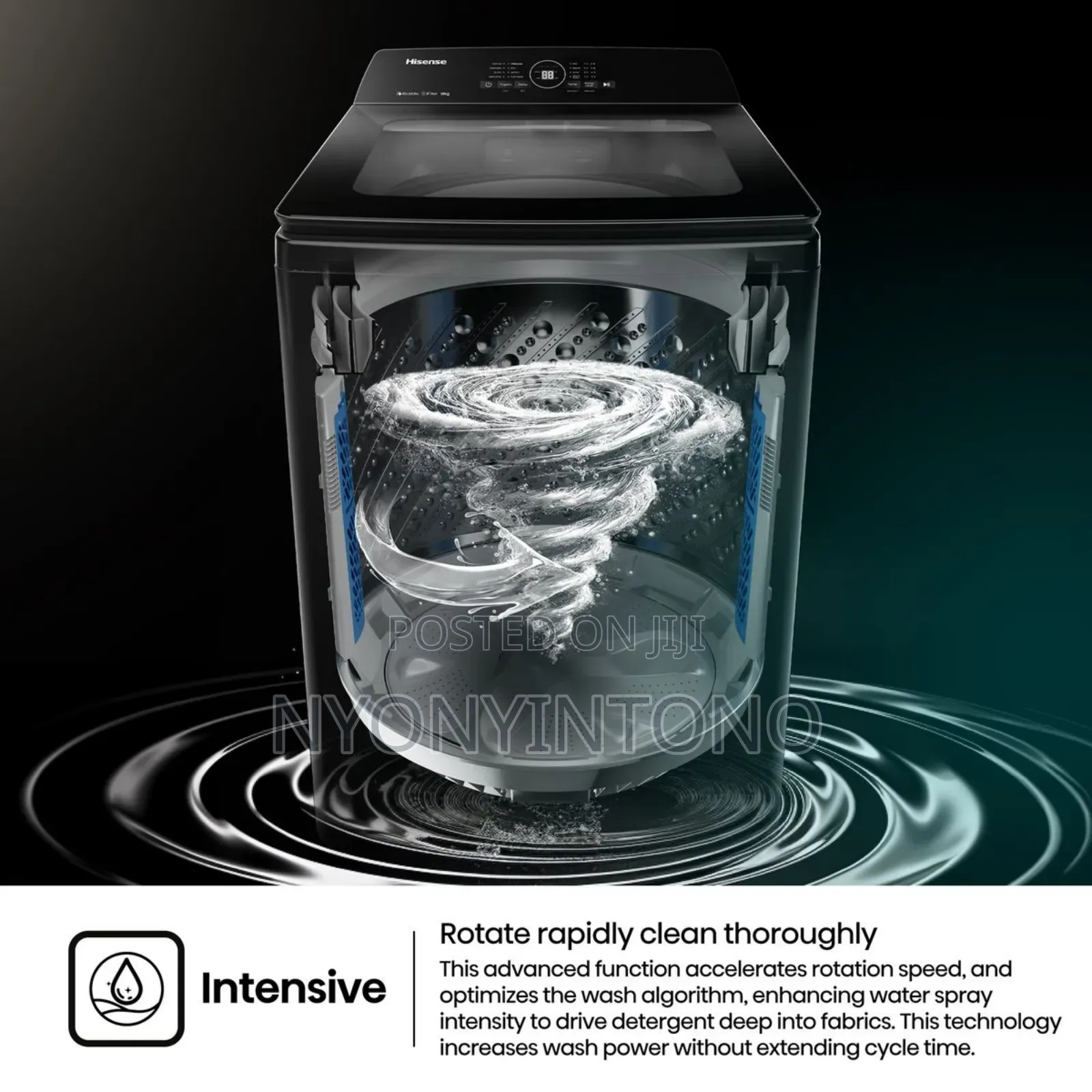 Hisense 18kg Top Loader Automatic Washing Machine