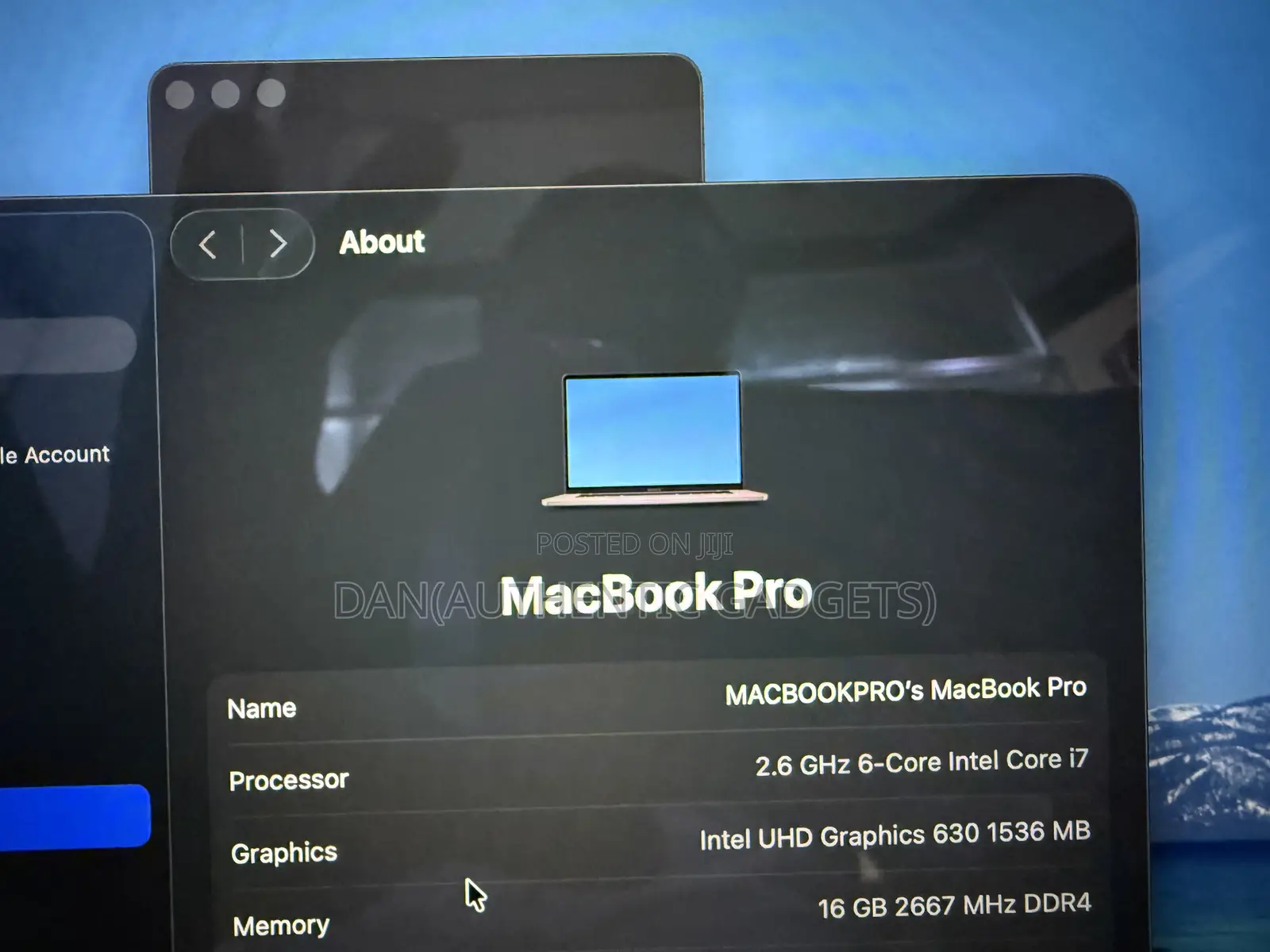 Laptop Apple MacBook Pro 2019 16GB Intel Core I7 SSD 512GB