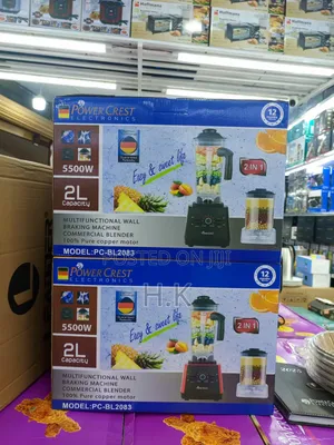 Power Crest 2-in-1 Heavy Duty Commercial Blender 2litres - Multicolour
