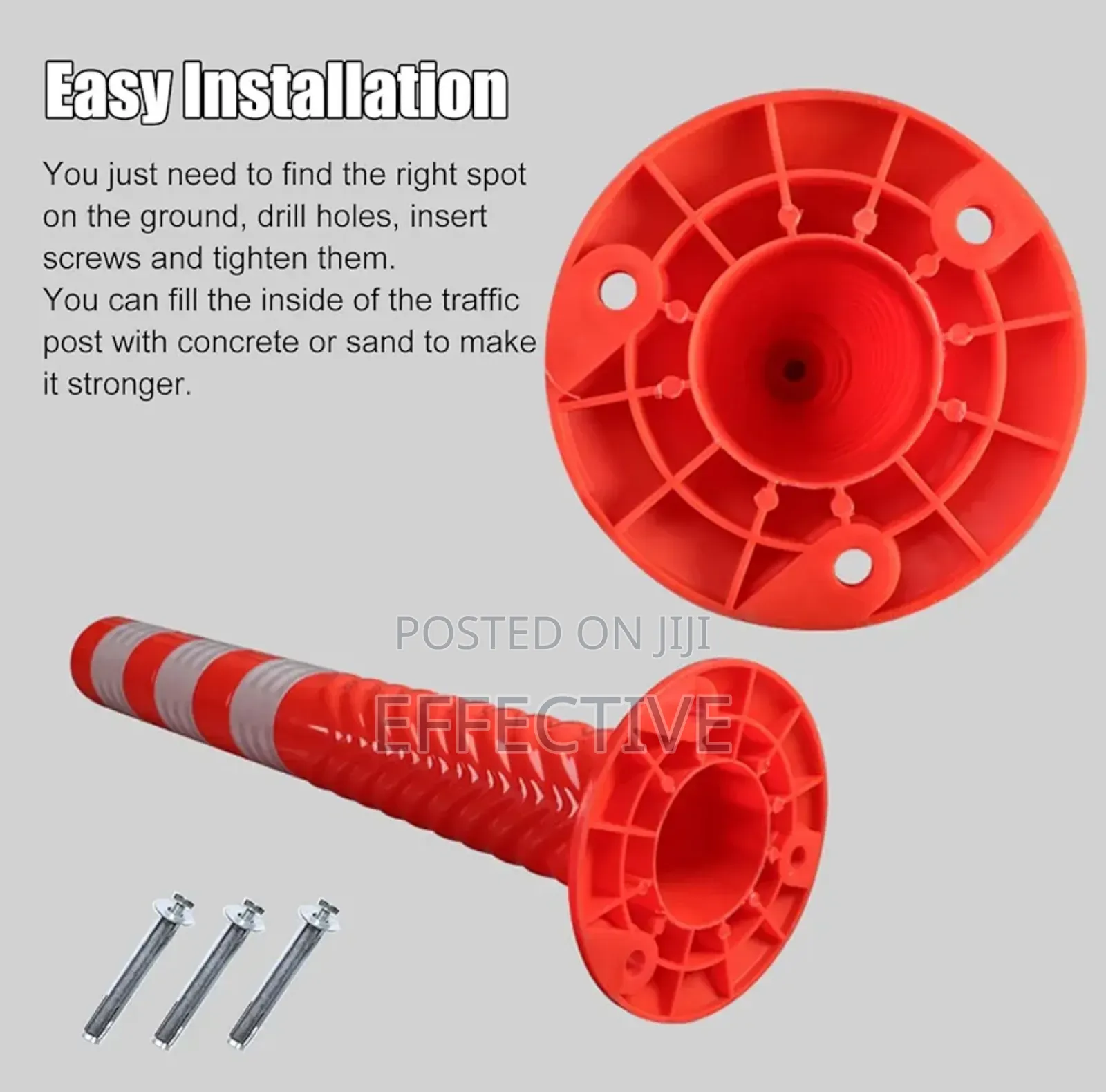 Flexible Parking Safety Bollard Plastic