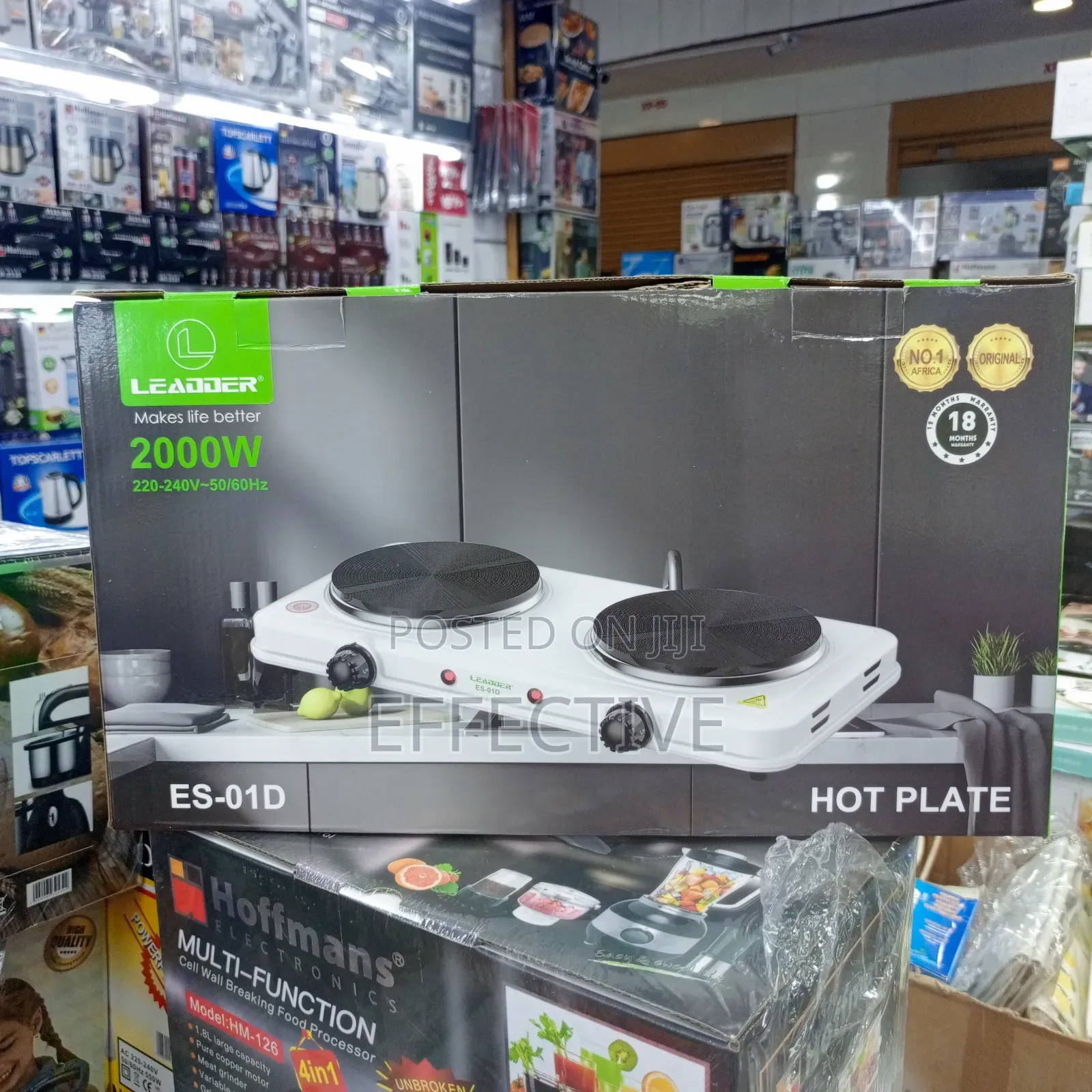 Leader Brand Double Hot Plate, Model Es-01d.