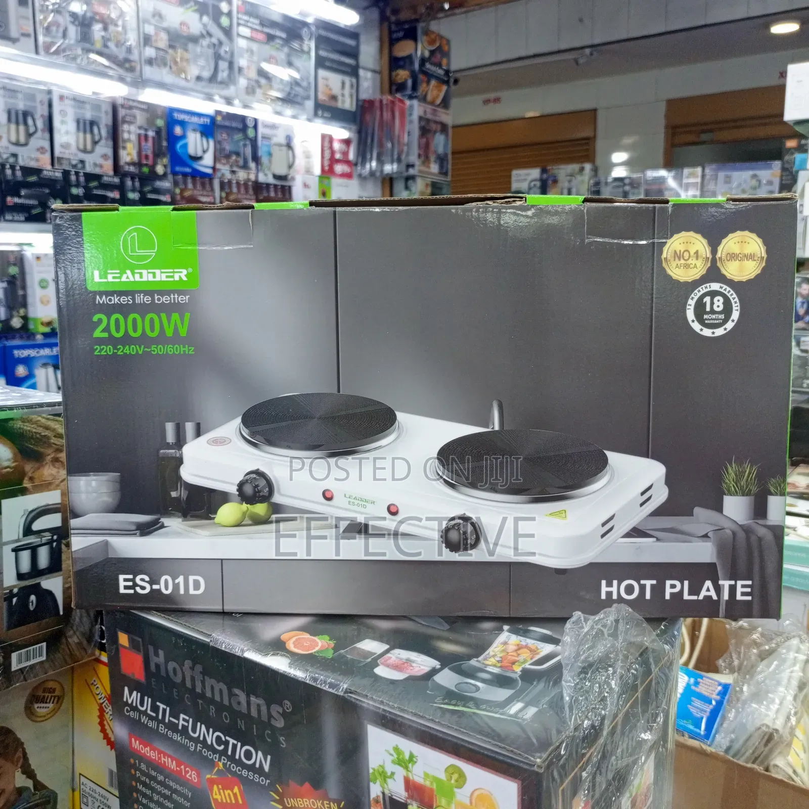 Leader Brand Double Hot Plate, Model Es-01d.