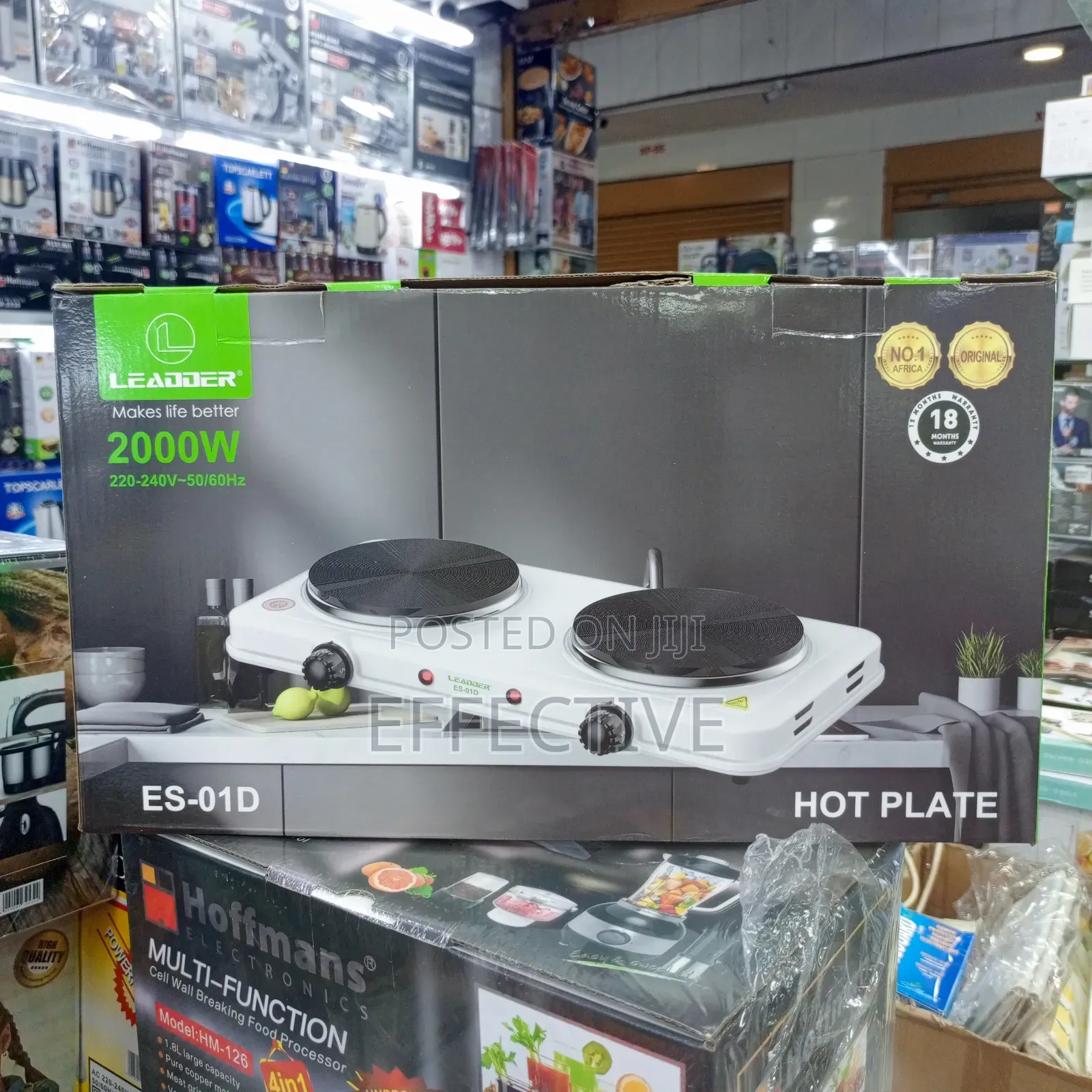 Leader Brand Double Hot Plate, Model Es-01d.