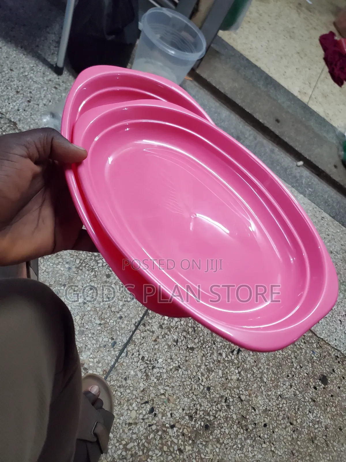 Plastic Oval Plates 12pcs Mukwano