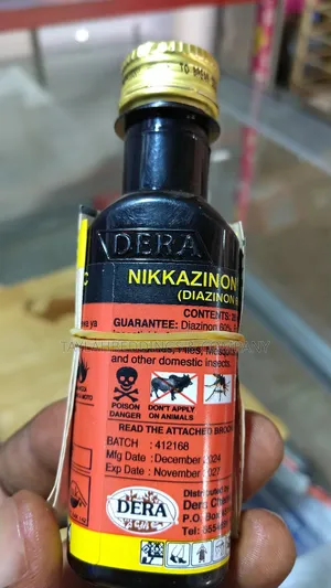 Dera Nikkazinon 60ec Insecticide for Bedbugs, Mosquito,Cockroaches Etc
