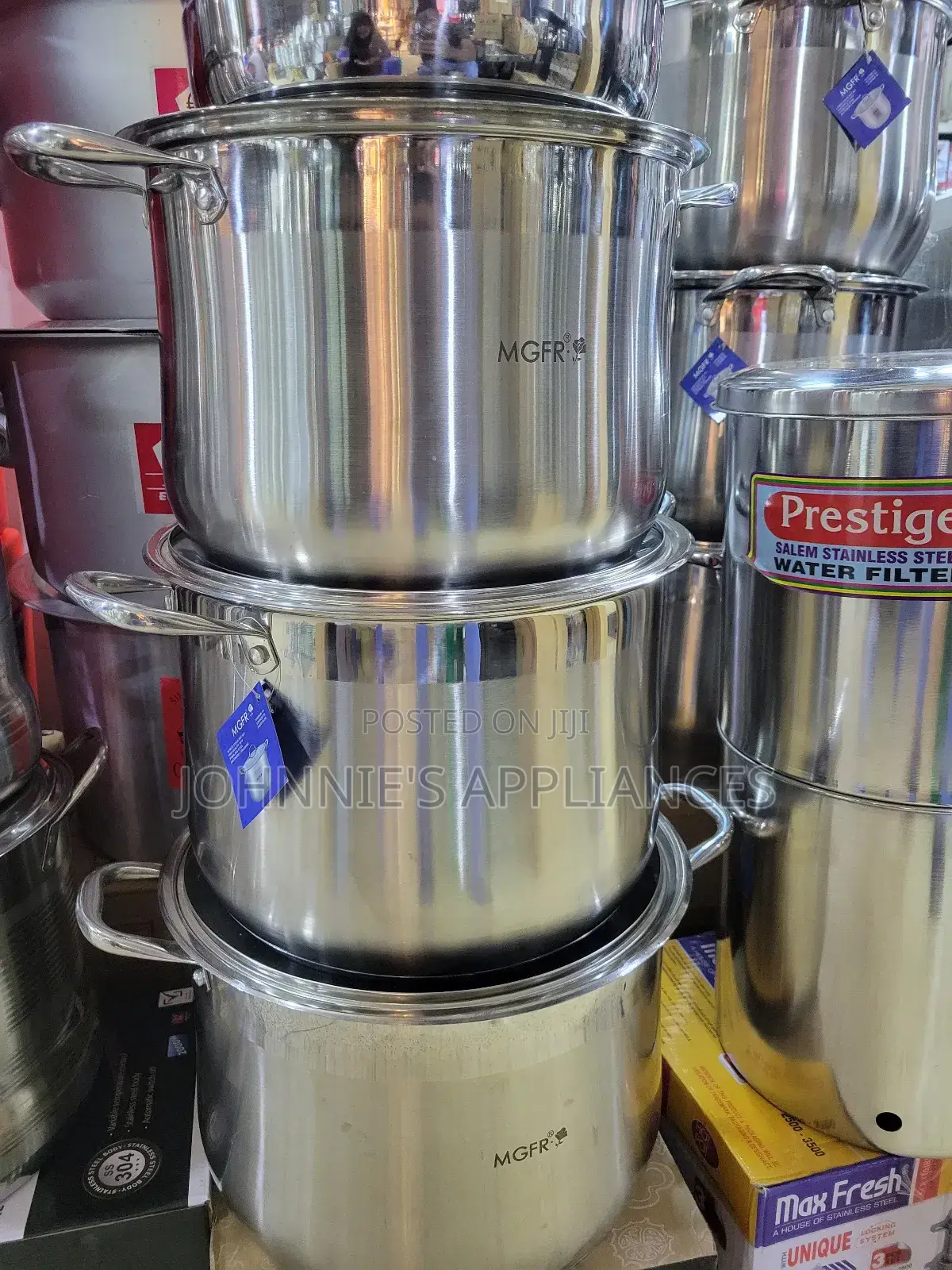 MGFR Stainless Steel Both Cooking and Serving Pots