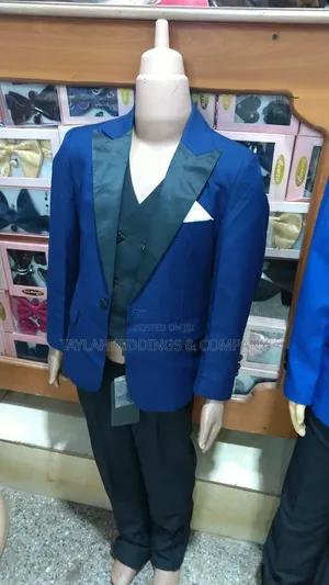 Kid's Suits 3 Pieces Shawl Lapel Double Breasted Vest Formal Tuxedos