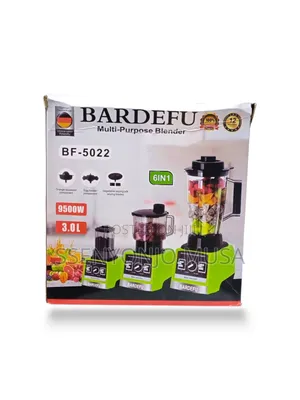 Bardefu 9500w Commercial 6-in-1 Electric Blender, 3.0l High-Speed.