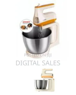 Sonifer Hand Stand Mixer 3l Stainless Bowl With 5 Speeds Egg Beater