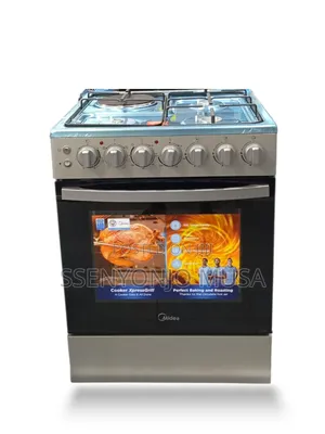 Midea 60cm Gas Cooker 3+1 Burners With Convection Oven Auto Ignition