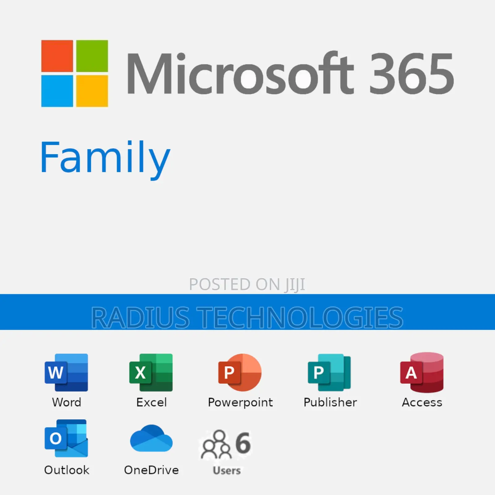 Microsoft 365 Family (6 Users – 1 Year)