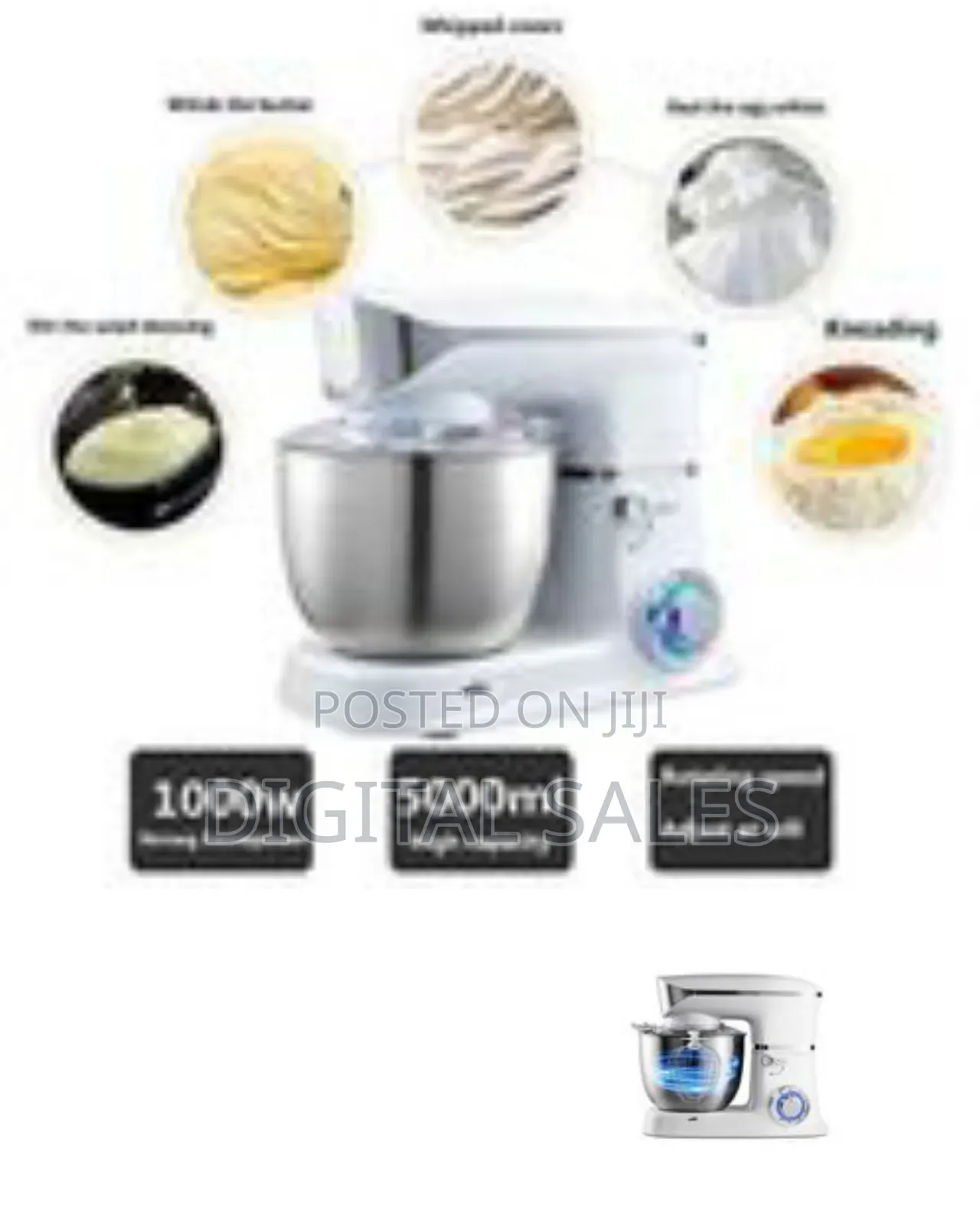 Hoffmans 6l 3in1blender Dough Hand Stand Mixer Food Processor