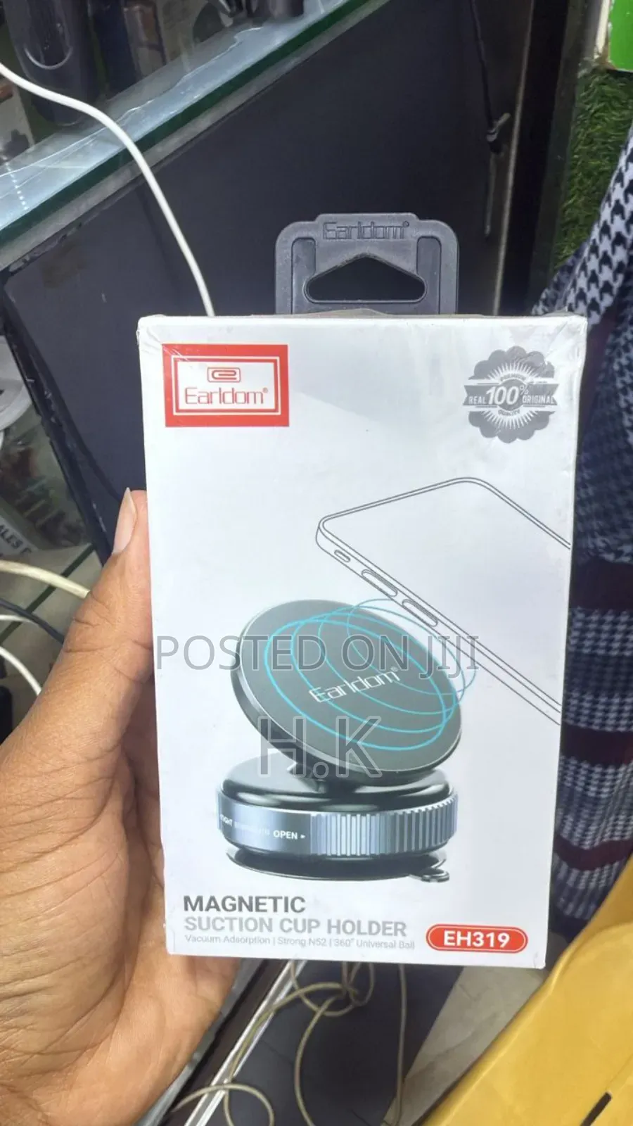 Magnetic Suction Cup Holder.