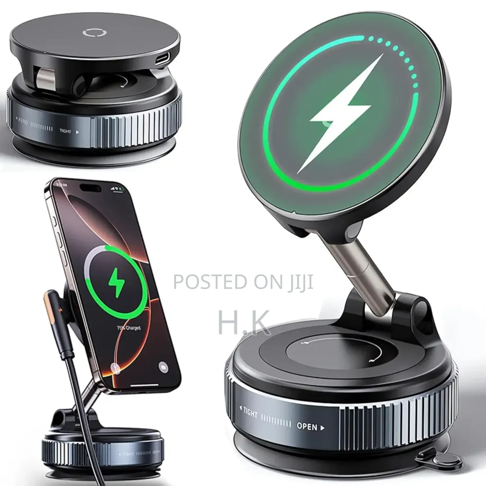 Magnetic Suction Cup Holder.
