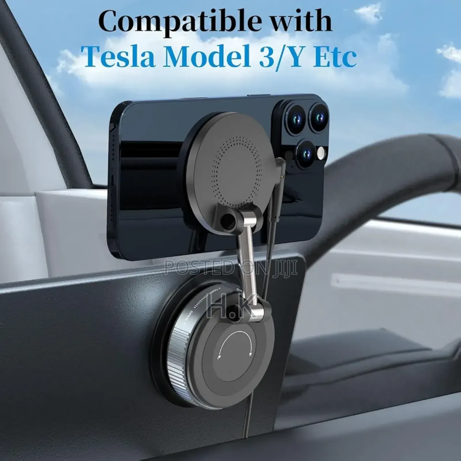 360° Adjustable Suction Cup Phone Mount for Car