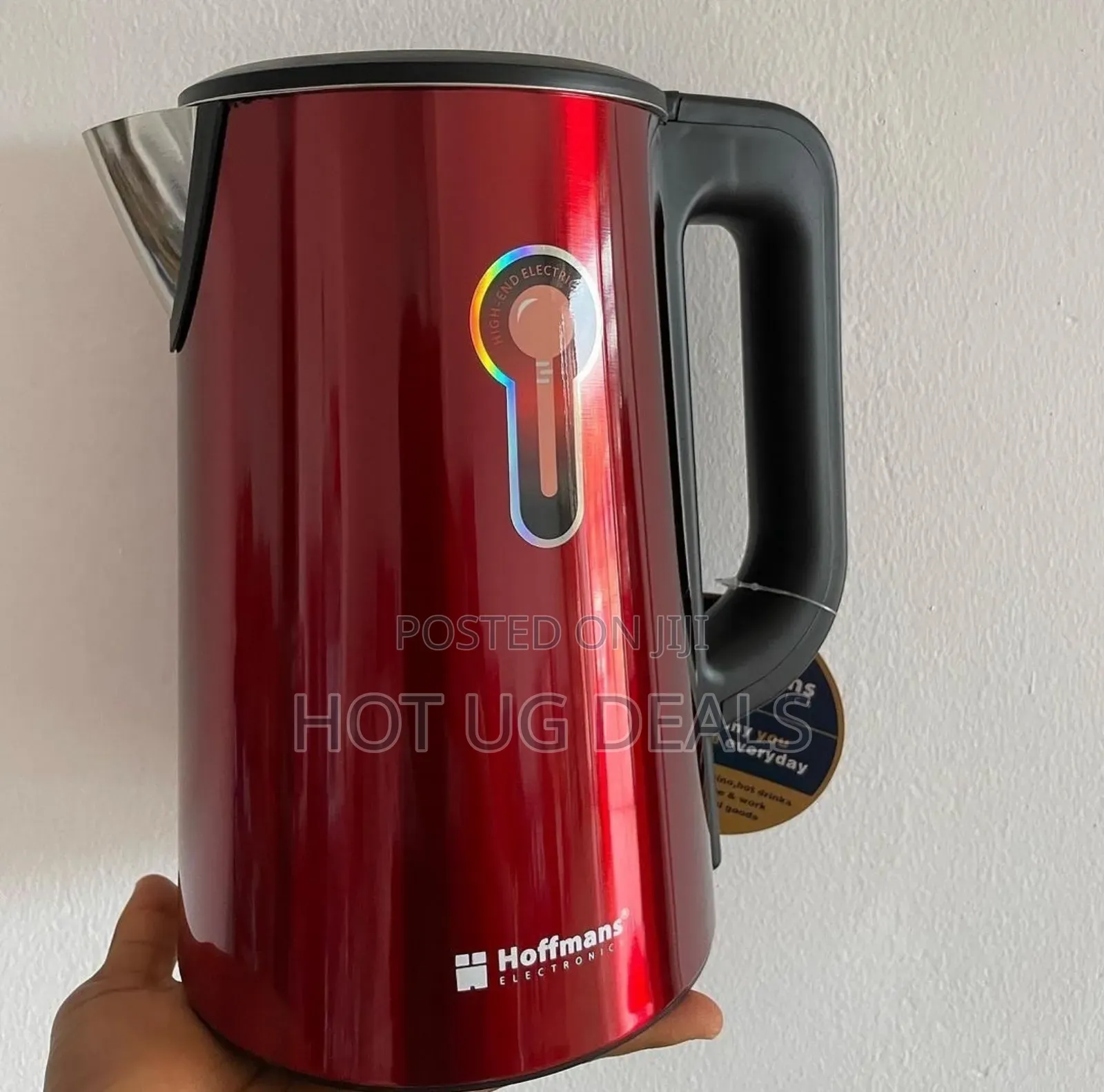 Hoffmans Electric Kettle Fast Boiling Large Capacity 2.5l - Red