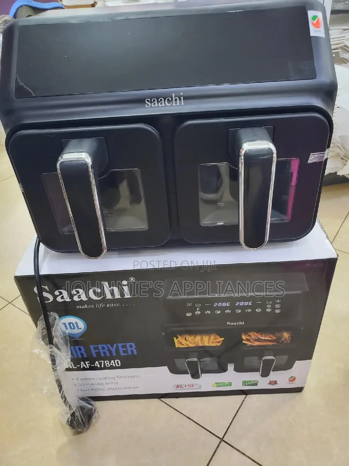 Multipurpose Double Airfryer 10l