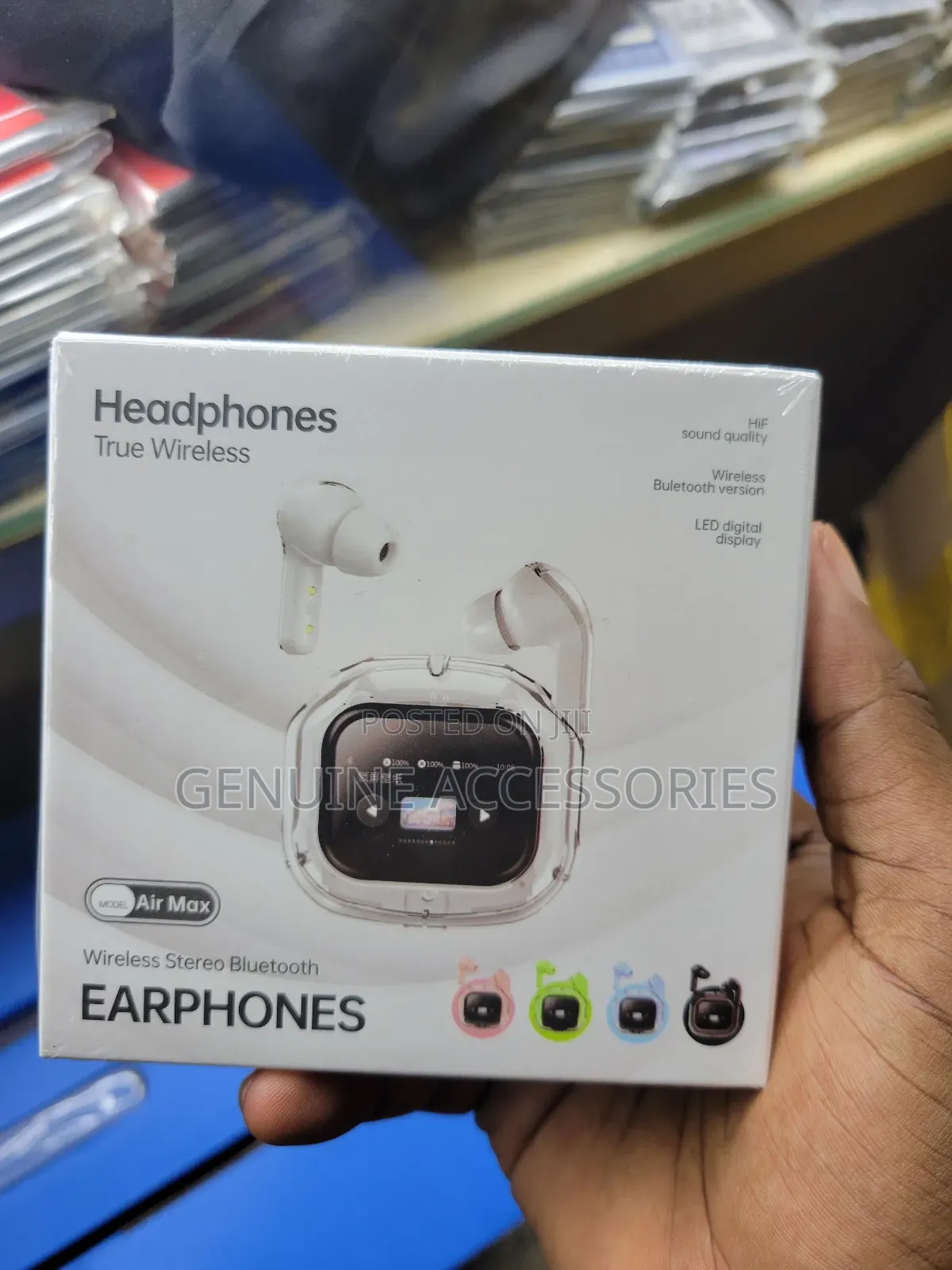 Wireless Stereo Bluetooth Earphones With Display