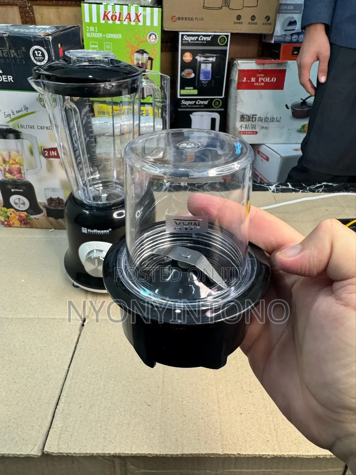 Hoffmans 2l 2 in 1 Juice Blender With Grinder Hm-177