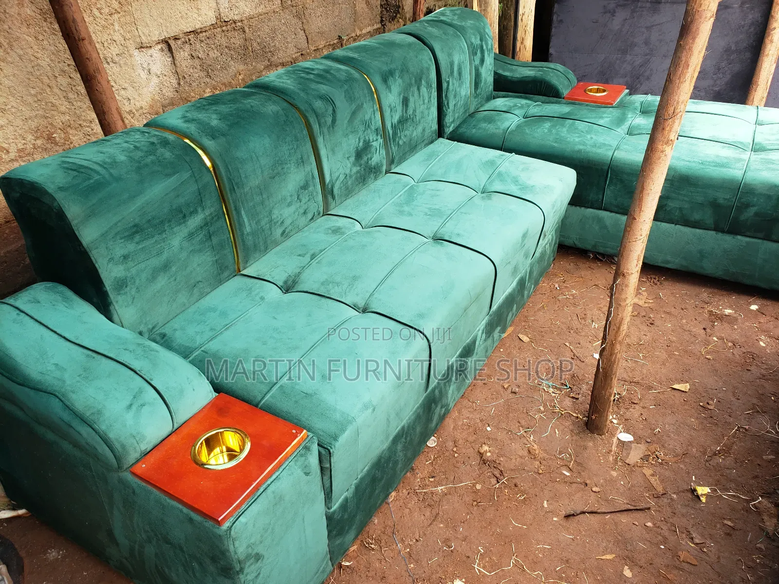 Green L Sofa Set for Sale Free Delivery