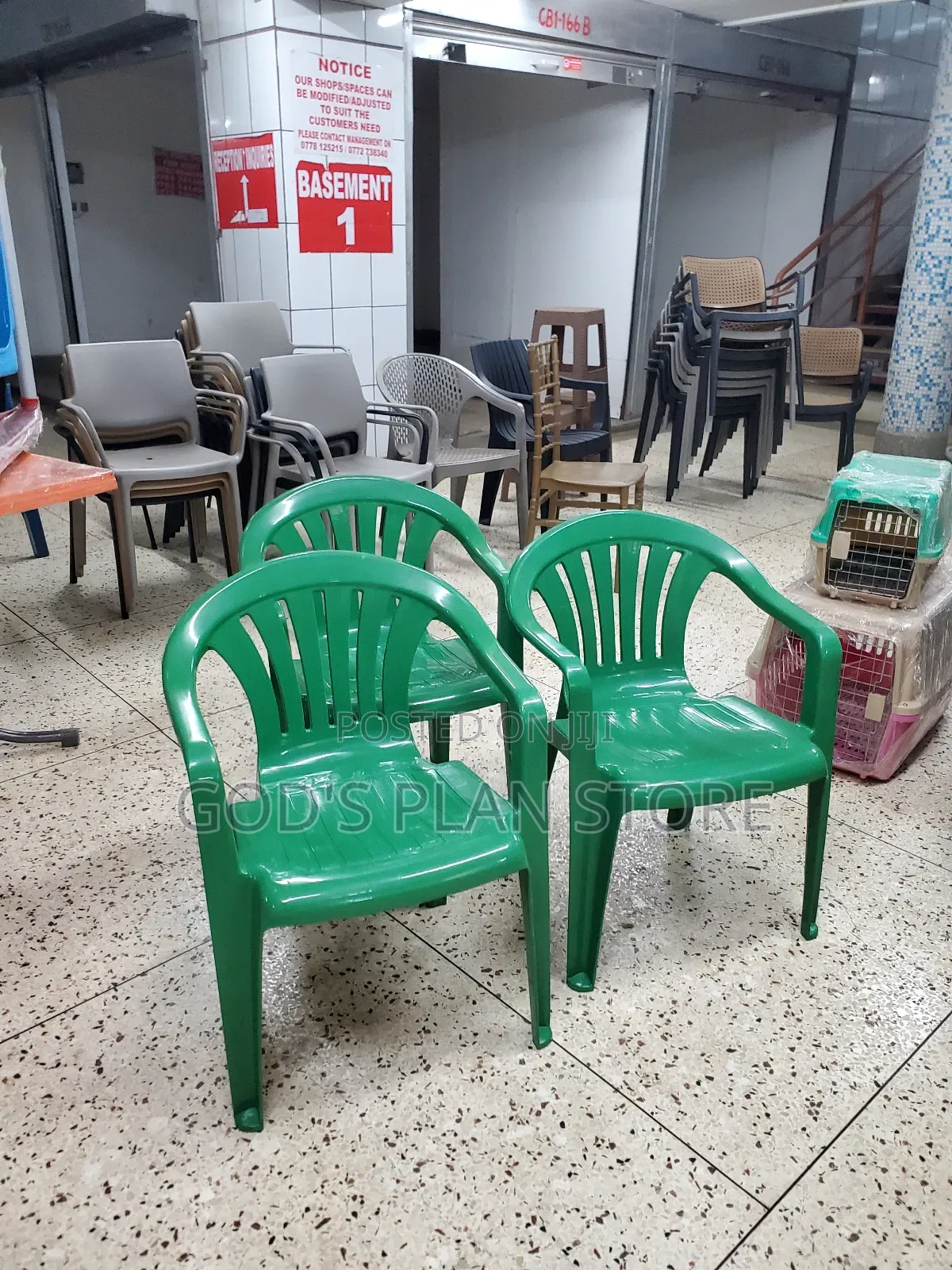 Vanity Armed Plastic Chairs Plastic Chairs Green