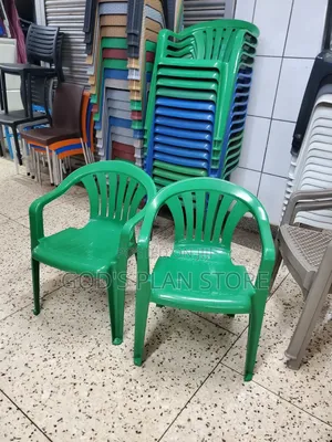 Vanity Armed Plastic Chairs Plastic Chairs Green