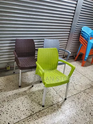 Plastic Chairs Plastic Chairs (Coffee Brown, Gray,Lemon Green)