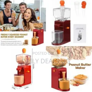 Electric Peanut Butter Maker With Removable Grinding Disk and Contain