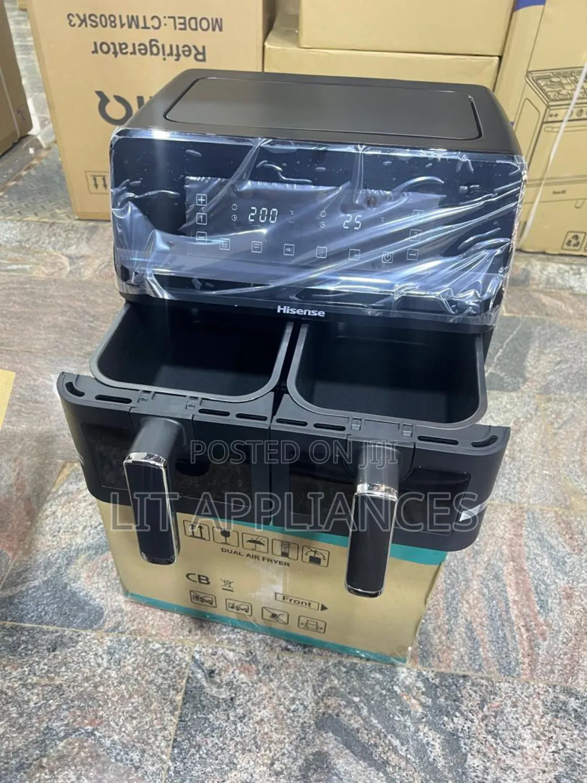 Hisense 8l Dual Airfryer Digital.