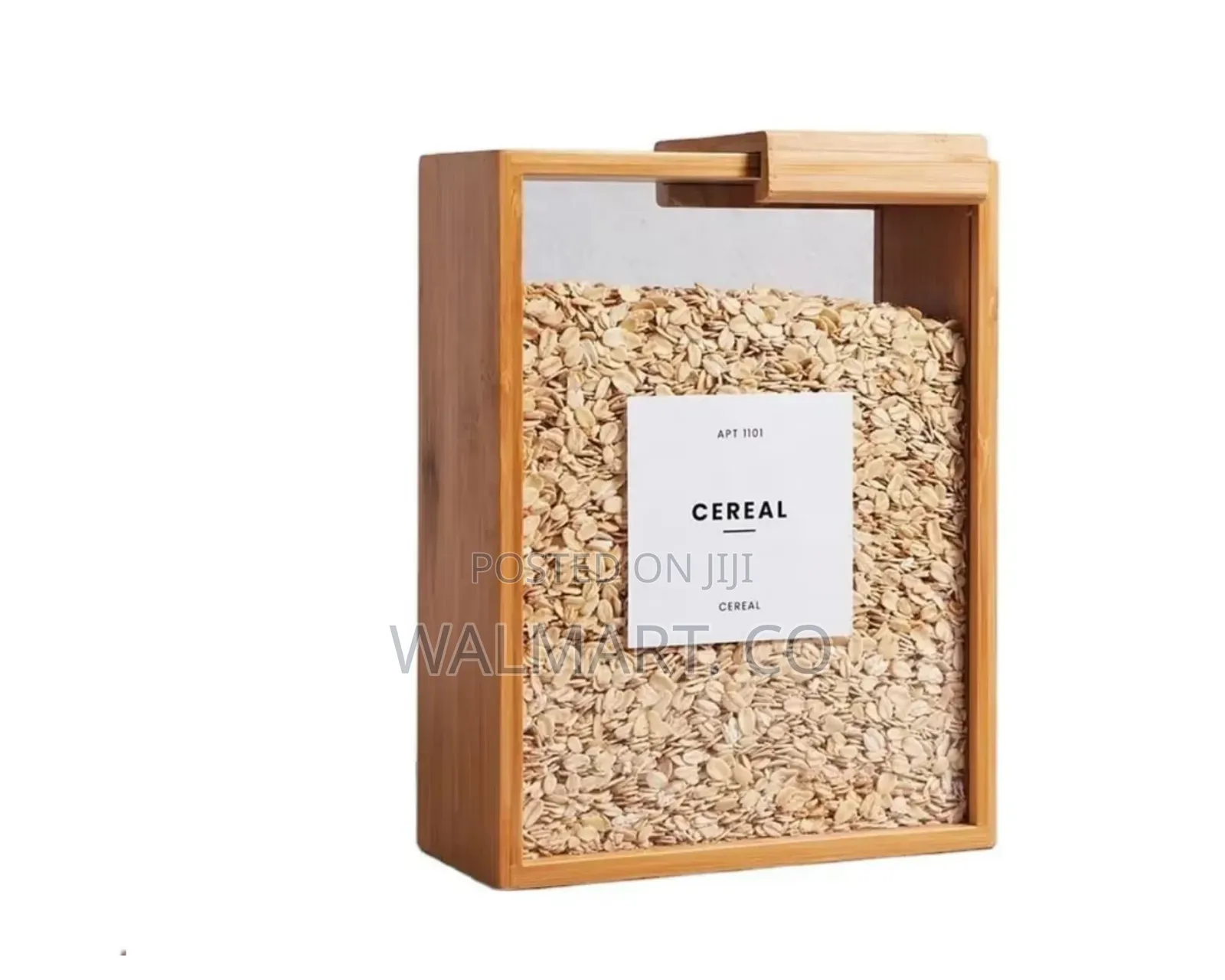 Wooden Cereal Storage Box