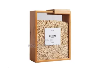 Wooden Cereal Storage Box
