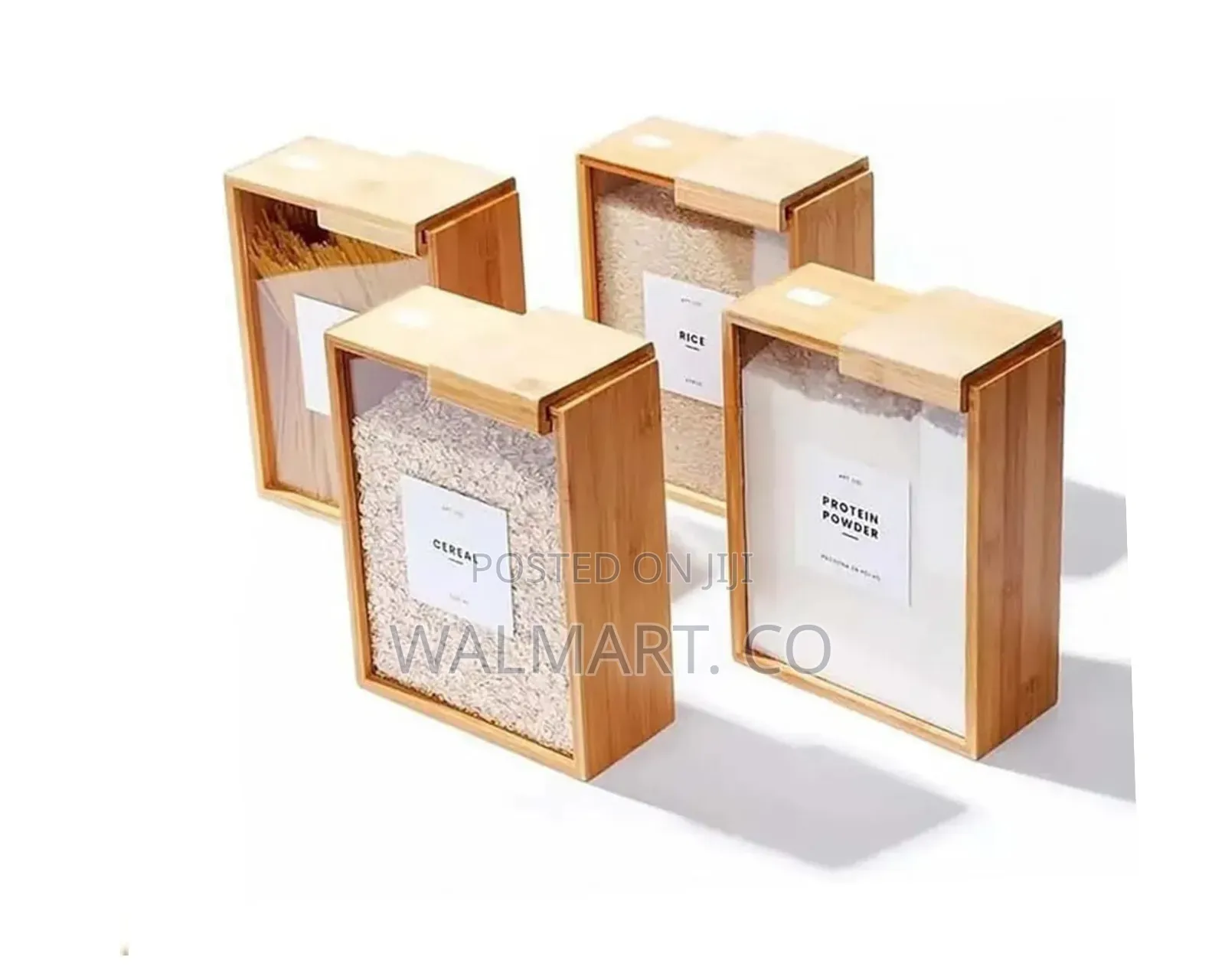 Wooden Cereal Storage Box