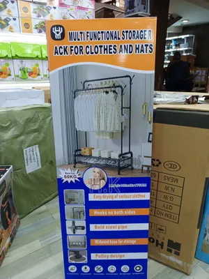 Multifunctional Storage Rack for Clothes and Hats.