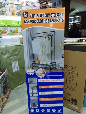 Multifunctional Storage Rack for Clothes and Hats.