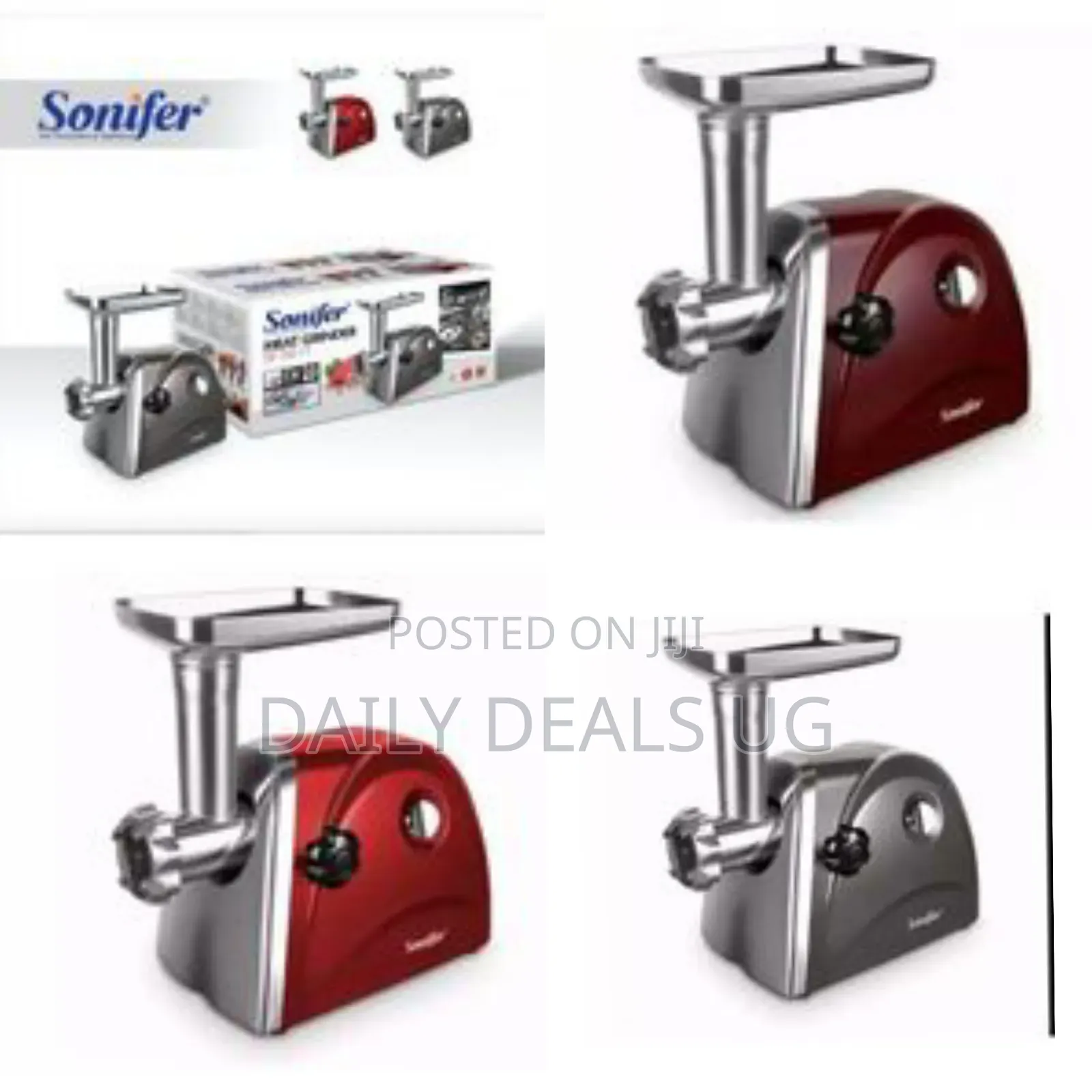 Sonifer Electric Meat Grinder Mincer - Silver