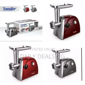 Sonifer Electric Meat Grinder Mincer - Silver