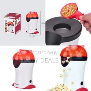 Electric Popcorn Maker Popper Machine - Red